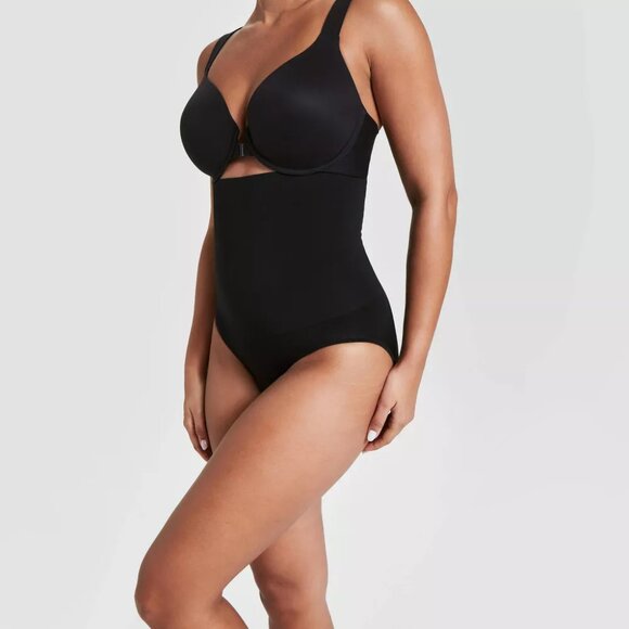 NEW ASSETS by SPANX Women's Remarkable Results High-Waist Control Briefs Black L - Picture 1 of 9